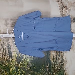 Iguana Med Womens Medium Med Ciel Blue scrub top short sleeve